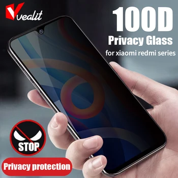 100D Anti Spy Sticlă Călită pentru Xiaomi Poco X3 NFC M3 F3 GT 11i 11T 11 Lite Protector de Ecran de Confidențialitate Redmi Nota 11 10 Pro Max