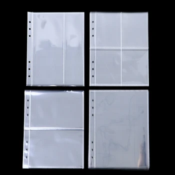 10buc Cărți de Joc Carte Maneca Titularul Lianți Albume Standard de Plastic Transparent Album Foto Liant Refill Mâneci