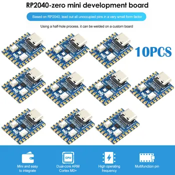 10BUC Raspberry Pi RP2040-Zero Microcontroler PICO Consiliul de Dezvoltare RP2040 Dual-core Cortex-M0+ Procesor 2MB Flash
