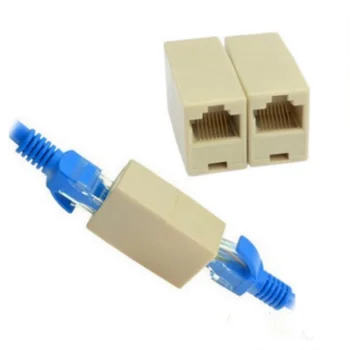 10buc RJ45 Cat5 8P8C Soclu Conector Cuplaj Pentru Extensie de Bandă largă Rețea Ethernet LAN prin Cablu de Tamplarie Extender Plug
