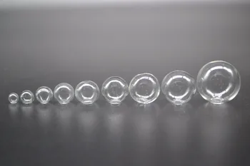 10buc se Amesteca Paharul Gol cu Balonul Rotund Forma doresc Sticle Pandantiv Farmece DIY Flacoane acoperi Clar glob de sticlă bubble globul de cristal colier