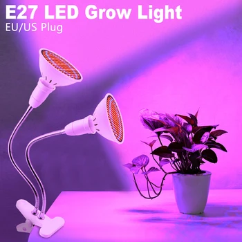 110V Full Spectrum Led-uri Cresc de Lumină de Creștere a Plantelor Lampă cu Led-uri Cresc de Lumină bec 220V Lampada Condus Fito Lampă Interioară de Flori Semințe de Plante