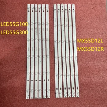 12pcs de Fundal cu LED Strip Pentru Konka 55MH303ANTS F55D8000K LED55G100 LED55G300 MX55D12L MX55D12R-ZC14F-01 ZC21FG-01 303MX550036