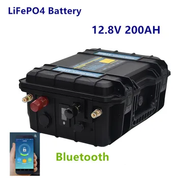 12v 200ah LiFePO4 Baterie cu Bluetooth BMS 12v lifepo4 baterie 12v 200ah baterie pentru invertor,barca cu motor,energie solară
