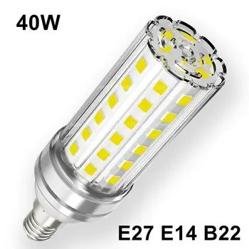 12W 16W 20W 24W 40W putere Mare E27 E14 B22 Super lungă durată de viață lampă cu LED-uri de Porumb Bec AC220V 110V 240V Nici o Pâlpâire de lumină LED iluminat
