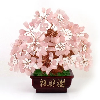 150mm naturale cristal meșteșug copac , noroc feng shui copac ca mascota, aduce în bogăție și comoara avere copac crescut