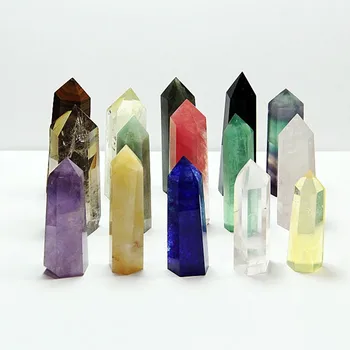 15BUC Naturale cristal de cuarț toate tipurile de material de cristal magie baghetă decor