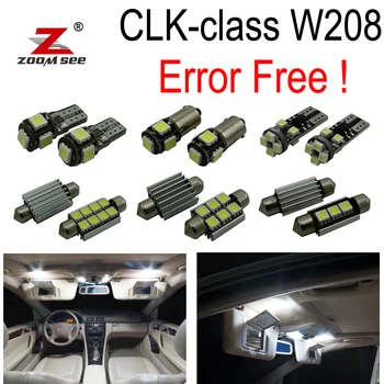 16pc fara Eroare Bec LED de Interior dome Light Kit Pentru Mercedes pentru Mercedes-Benz CLK-class W208 CLK320 CLK430 CLK55 AMG (98-02)