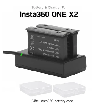 1700mAh Baterie Pentru Insta360 UN X2 Reîncărcabilă Litiu Baterie Camera Insta 360 Una X2 camera de Încărcare Rapidă Hub Accesorii