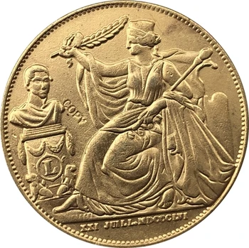 1856 Belgium 5 Centimes coins copia 28MM