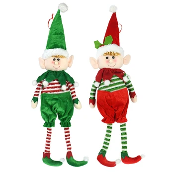1buc Craciun cu Picioare Lungi Elf Papusa Ornament pentru Pomul de Craciun Anul Nou, Ornament Desktop Casă de Vacanță Decorare Petrecere Copii Cadouri