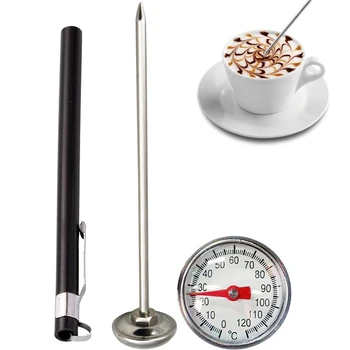 1buc Oțel Inoxidabil Sonda Termometru Instant Citit Bucătărie de Gătit Mâncare Cafea cu Lapte Carne de GRĂTAR în condiții de Siguranță de uz Casnic Termometre