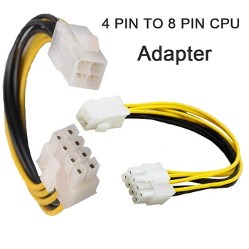 1buc Înaltă Calitate 4 Pini La 8 Pini ATX Placa de baza CPU de Alimentare Adaptor de Cablu Convertor