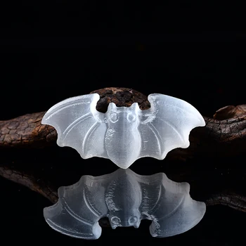 1Pieces Naturale de Seleniu Bat Piatră Mică Animal Home Decor Meserii Cadou de Craciun Decor de Vindecare de Cristal de Energie Suvenir