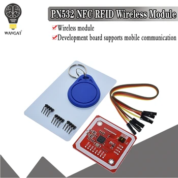 1Set PN532 NFC, RFID Modulul Wireless V3 Utilizator Kituri Cititor de Scriitor Modul IC S50 Card PCB Attenna I2C IIC SPI HSU Pentru Arduino WAVGAT