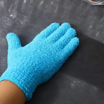 2 buc Microfibra Praf Mănuși de Curățare Coral Fleece Gloves Gospodărie de Apă Absorbant Uscat Parul Mănuși de Curățare de uz Casnic Instrumente