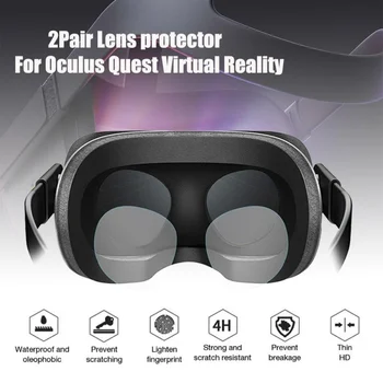 2 Pereche HD Film transparent pentru Oculus Quest 2 VR TPU Moale Film Lentile Protector Pentru Oculus Quest 1/S Rift Realitate Virtuala Lentile