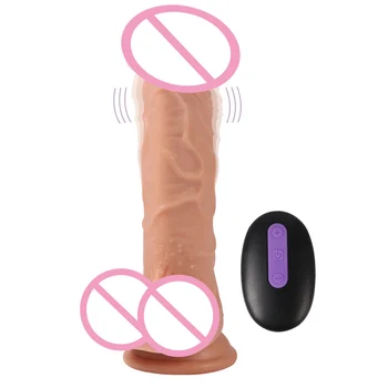 20 de Viteza dildo Vibrator Wireless de Control de la Distanță Realist Penis Vibrator pentru Femei Sexy, Jucarii pentru Adulti 18 Sexohop Produse