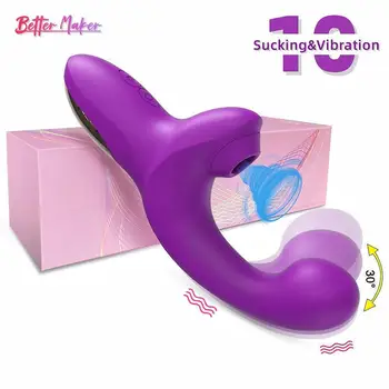 20 de Viteze Puternic Vibrator Vibrator de sex Feminin Clit Sucker Vid Stimulator Clitoris Imita Degetul Wiggling Jucării Sexuale pentru Femei