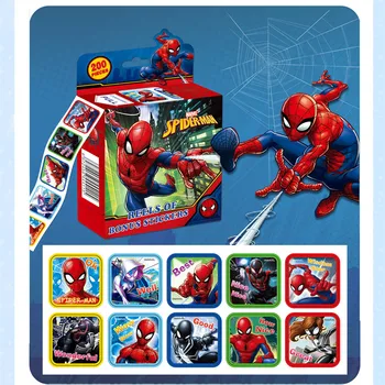 200 Coli/Cutie Disney Desene Animate Autocolante Scoate Spiderman Autocolante Drăguț Kawai Baby Boy Toy Prezent