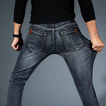 2018 Blugi Stretch pantaloni pentru Bărbați Direct Slim-Fit Business plus dimensiune Pantaloni denim pantaloni