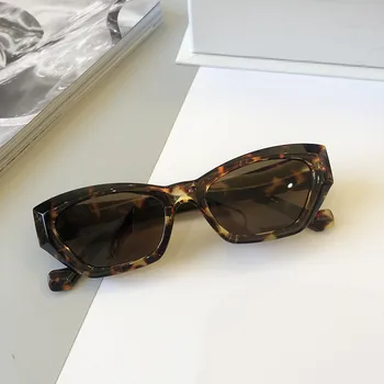 2021 Epocă Mic Cadru ochelari de Soare Femei de Moda Ochi de Pisică Ochelari de Soare Barbati Retro Design de Brand Wild Street UV400 Ochelari