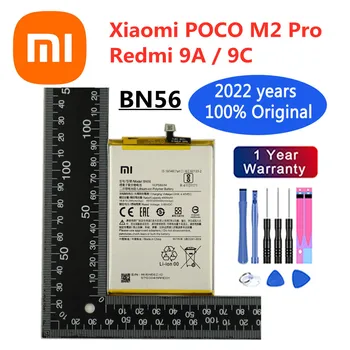 2022 ani xiao mi Acumulator de schimb Originale Pentru Xiaomi POCO M2 Pro Redmi 9A 9C BN56 5000mAh Reale Baterii de Telefon + Instrumente