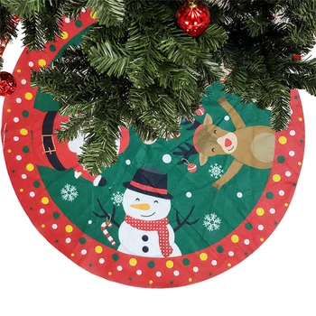 2022 Nou 1 BUC 42CM Pom de Crăciun Fusta Covor de Anul Nou, Decoratiuni de Crăciun Decorare Copac Fusta Ornamente Festive Consumabile Partid