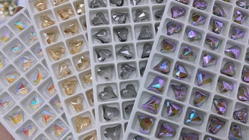 20BUC 8*9 mm Oblic inima Strasuri Unghii Ultra low preț neregulate cristal diamant Manichiura Nail Art Decor Farmece Bijuterii