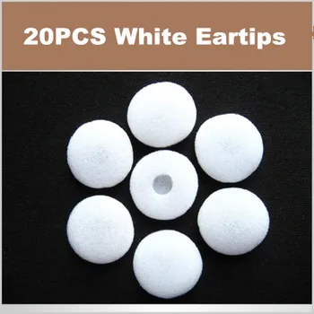 20BUC alb Ureche Sfaturi de Muguri de Înlocuire Burete Moale Spumă pavilioane auriculare Pentru 15 mm pentru Căști