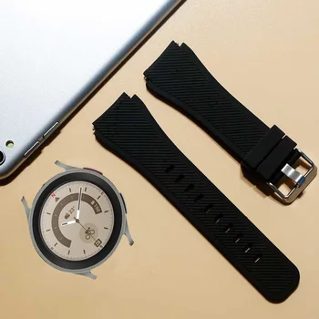 20mm 22mm Silicon pentru Samsung Galaxy Watch 5/pro/4 classic/activ 2/Gear S3 Frontieră bratara huawei watch gt 2 Pro Curea