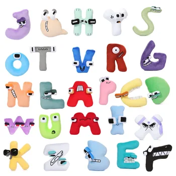26 Stiluri Alfabetul Lore Dar sunt Jucărie de Pluș Umplute de Animale de Pluș Papusa Jucarii Cadou pentru Copii Copii (F)