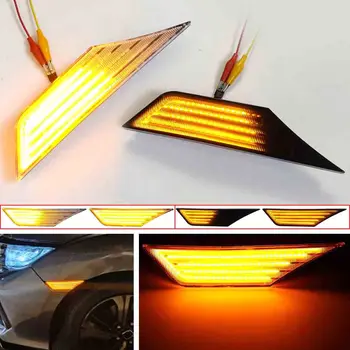 2piese Dinamic Semnalizarea LED-uri de poziție Laterale de Semnalizare Lumini Indicator Lămpi Repetoare Pentru Honda Civic al 10-lea Gen 2016 2017 2018-2020