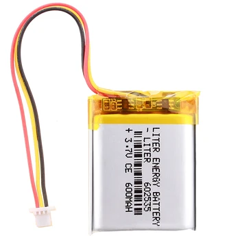 3 fir de litiu Polimer baterie 602535 3.7 v 600mah pot fi personalizate cu ridicata CE FCC ROHS, MSDS de certificare a calității