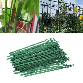 30/50/100buc Reutilizabile Grădină Cablu de Legături de Sprijin Plantelor ShrubsClimbing Fixare Fructe de Arbore de Blocare Nailon Reglabil Instrumente de Plastic