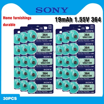 30PCS Original Sony 364 SR621SW V364 SR60 SR621 AG1 LR621 164 531 1.55 V Baterii Buton Pentru Ceas de Jucărie Mobil de la Distanță Monedă Baterie