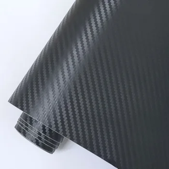 3D Fibra de Carbon Vinyl mai Multe Dimensiuni Masina Folie Foaie Rola de Film Autocolant Auto Motociclete de Styling Auto Negru Alb Argintiu Decalcomanii