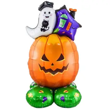 3D Halloween Balon de Halloween Folie de Aluminiu Balon în Picioare Baloane Decoratiuni 1 Bucata 3D Vrăjitoare / Dovleac / Copac Fantoma