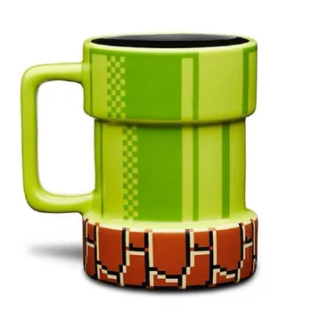 420ML Super Mario Conducta de Apă Cana de Ceramica de Desene animate 3D Cafea Halbă de Bere Drinkware Canalizare Cupe Ziua de nastere Cadou de Crăciun Pentru Prieteni Sau Copii