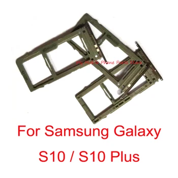 (4G)1 Sim Single Sim Card Tray Pentru Samsung Galaxy S10 G973F G973 / S10 Plus S10+ G975 G975F Micro SD Suport Card Reader Adaptor