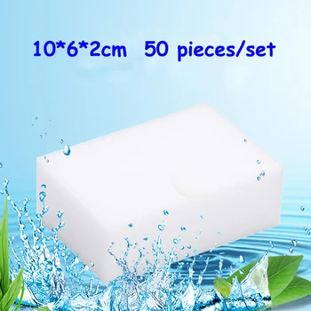 50 Buc/lot Melamină Burete Burete Magic Eraser Melaminat detergent pentru Bucătărie, Birou, Baie de Curățare Nano-Bureți 10x6x2cm