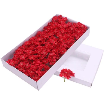 50Pcs Artificială de Cireșe Floare de Sapun, Flori Cap Veșnică Buchet de Flori de Nunta Valentine Ziua Mamei DIY Buchet Materiale