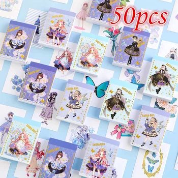 50pcs Autocolante Drăguț pentru Copii Kawaii 2022 Papetărie coreean Ins Anime DIR Autocolante Decorative pentru Copii Fete Jurnalul Notebook