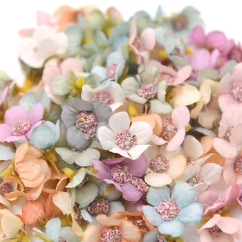 50pcs Multicolor de Flori Daisy Capul Mini Mătase Artificială de Flori Pentru Nunta, Petrecerea de Logodnă a Decor Acasă DIY Ghirlanda Frizură