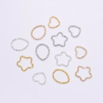 50pcs/sac de Aur Deschide Sari Inele Split Inel de metal bijuterii Conectori Pentru a Face Bijuterii Găsirea Diy Accesorii