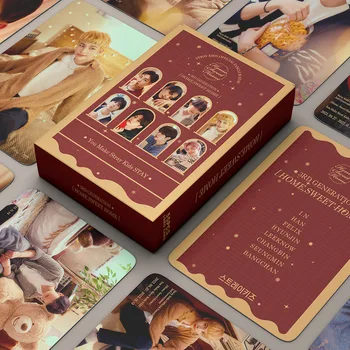 55pcs/set Kpop Băieți Grup de Vagabonzi Copii Nou Album HOME SWEET HOME Photocards Lomo Carduri Straykids Fotografie Carte Poștală pentru Fanii Cadou