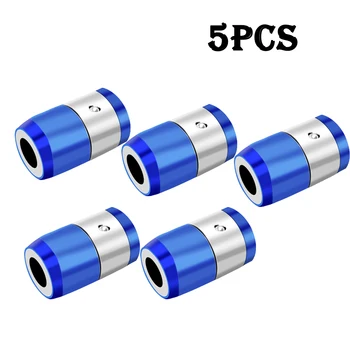 5Pcs Inel Magnetic Capete de Șurubelniță Biți Anti-coroziune Puternică Magnetizer Inel Magnetic Pentru 6,35 mm 1/4