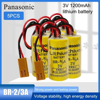 5PCS Original Panasonic BR-2/3A 17335 3V 1200mAh baterie Litiu Baterii Li-ion cu Maro Plug pentru Instrumente de măsură
