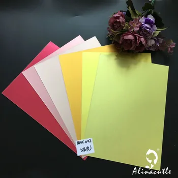 6 culori x 2sheet Carton Hârtie carton Citrice culori din Satin A4 250gsm Scrapbooking hârtie de ambalaj ambarcațiuni Alinacraft