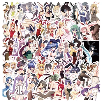 61PCS Doilea Element Sexy de Iepuras Drăguț Loli Anime Graffiti PVC Chitara Depozitare Autocolant Impermeabil Decoratiuni en-Gros